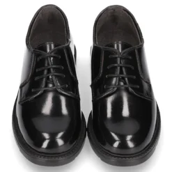 Zapato tipo blucher con cordones en piel antik