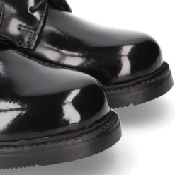 Zapato tipo blucher con cordones en piel antik