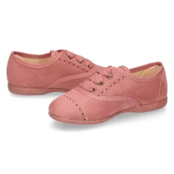 Zapato tipo BLUCHER niños en Serratex MAQUILLAJE con picados.