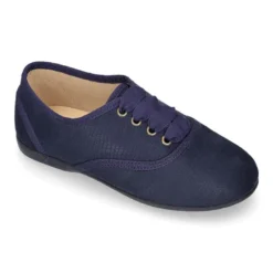Zapato tipo BLUCHER niños en Serratex CROCO en colores Otoñales y con lazos.