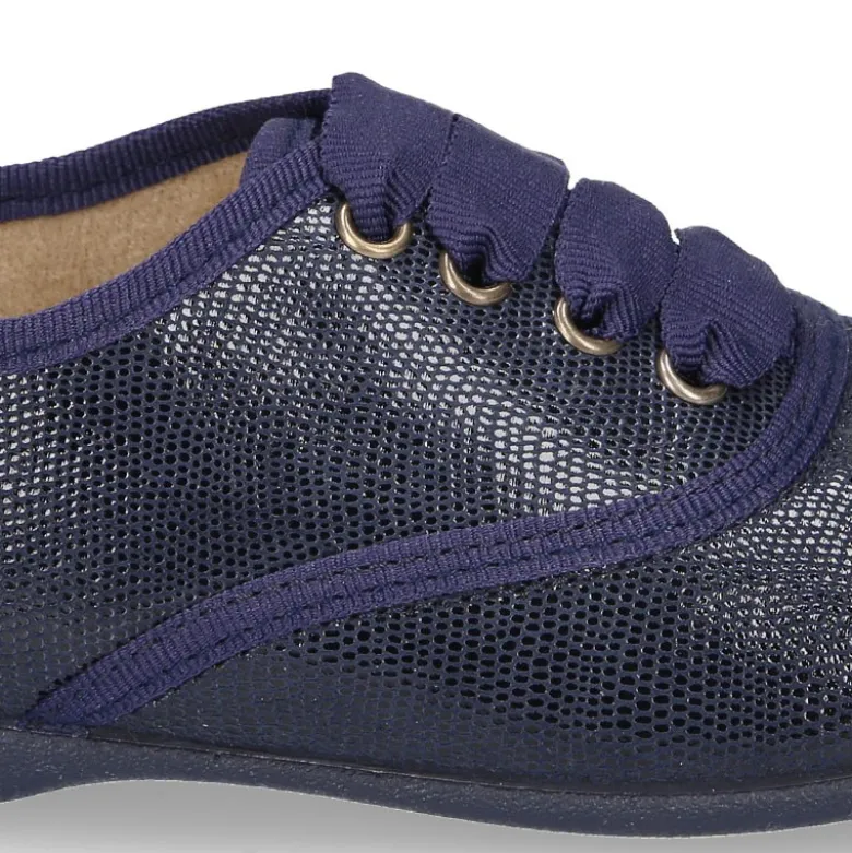 Zapato tipo BLUCHER niños en Serratex estampado.