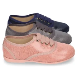 Zapato tipo BLUCHER niños en Serratex estampado.