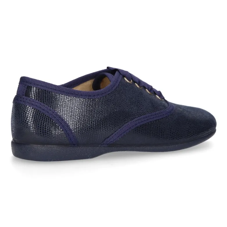 Zapato tipo BLUCHER niños en Serratex estampado.