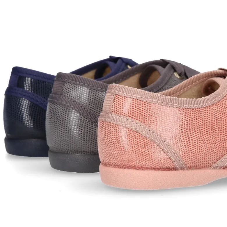 Zapato tipo BLUCHER niños en Serratex estampado.