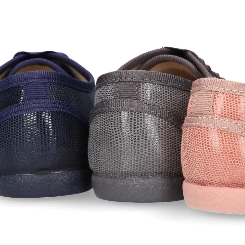 Zapato tipo BLUCHER niños en Serratex estampado.