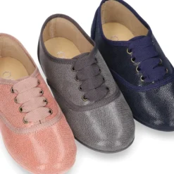 Zapato tipo BLUCHER niños en Serratex estampado.