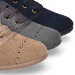 Zapato tipo BLUCHER niños en Serratex en colores Otoñales y con picados.