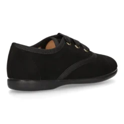 Zapato tipo BLUCHER niños en Serratex NEGRO con picados.