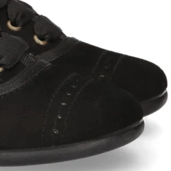 Zapato tipo BLUCHER niños en Serratex NEGRO con picados.